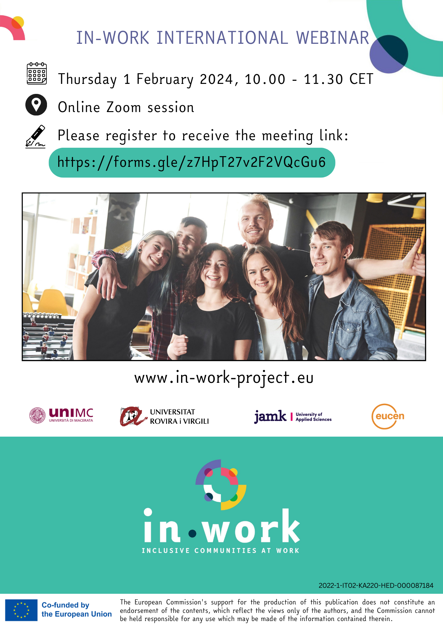El Webinar Internacional de IN-WORK Presenta la Próxima Fase